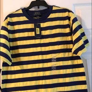 New Never Worn Boys Polo RL Striped T-Shirt
